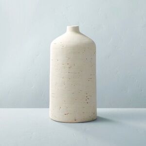 Hearth & Hand Magnolia 16”Distressed Ceramic Vase Natural Cream-Large
